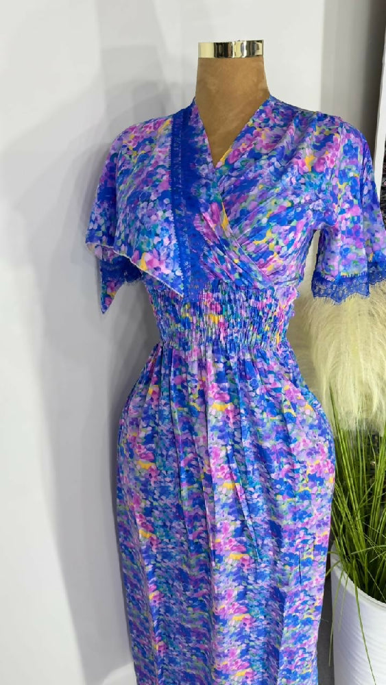 Robe de maison fleuri