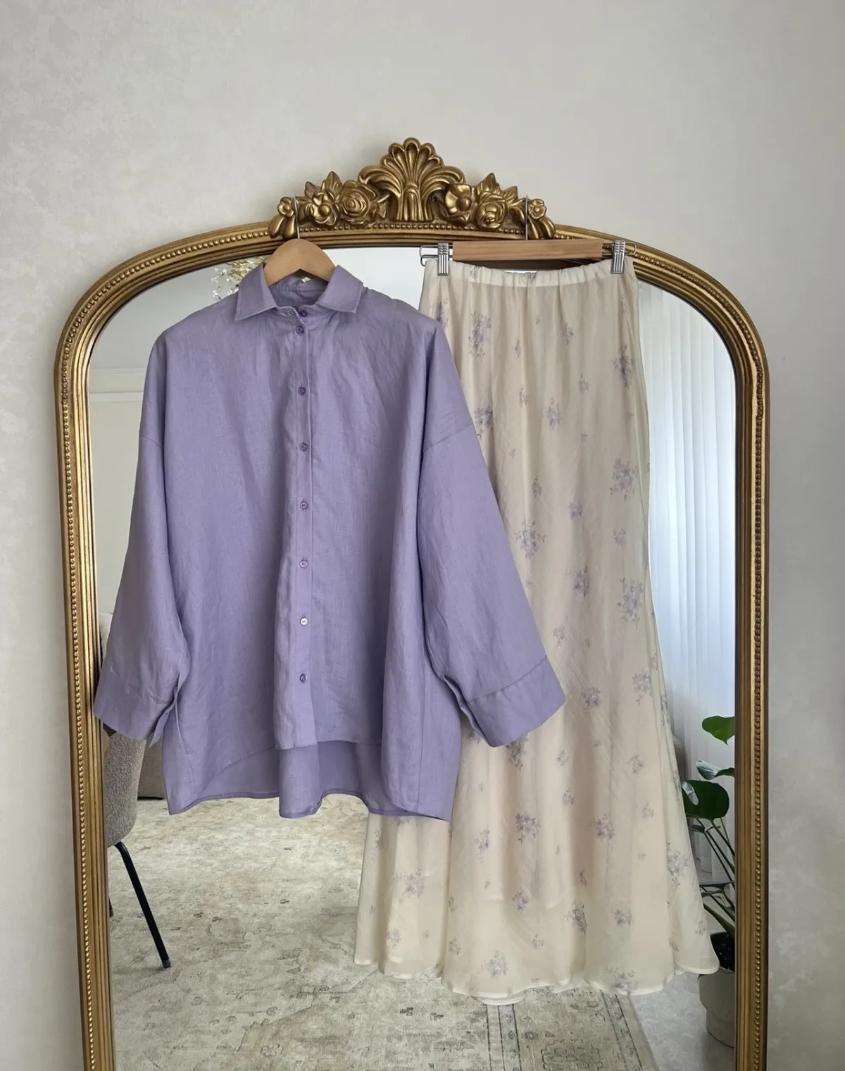 Ensemble en lin et batiste