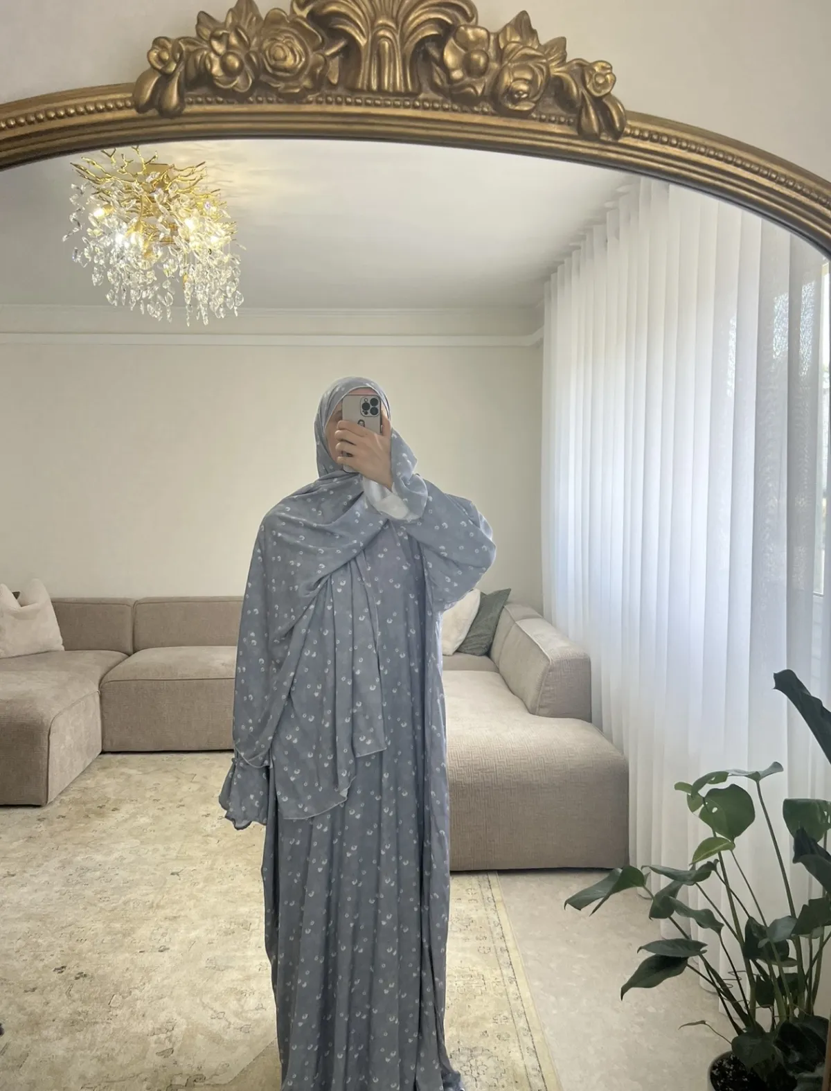 Robe de prière avec voile intégré