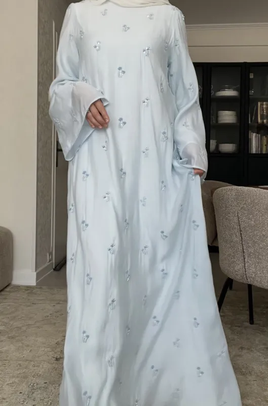 Robe longue brodé