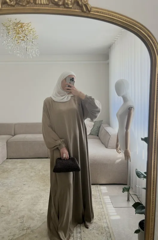 Robe longue en Cupro
